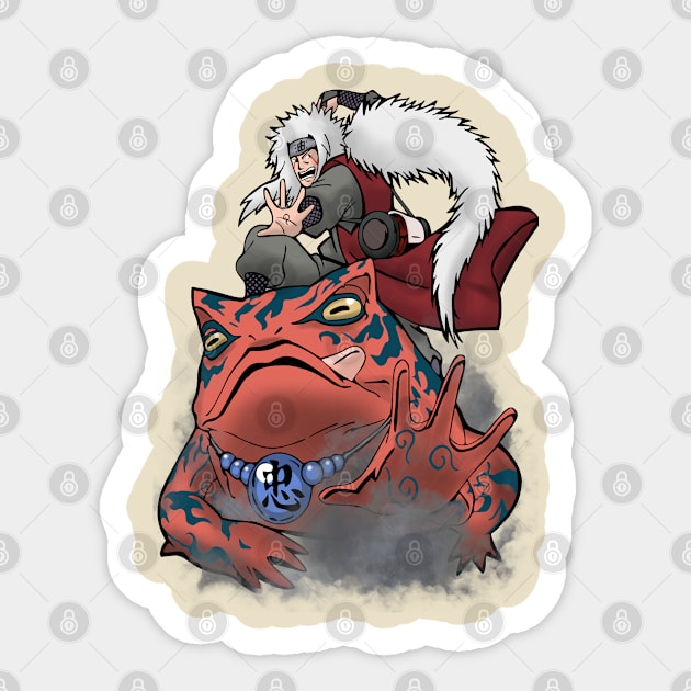 Jiraiya sensei Naruto Sticker by BentoPrint